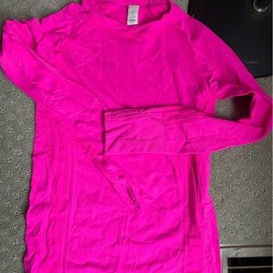 Vibrant Pink Long Sleeve Top